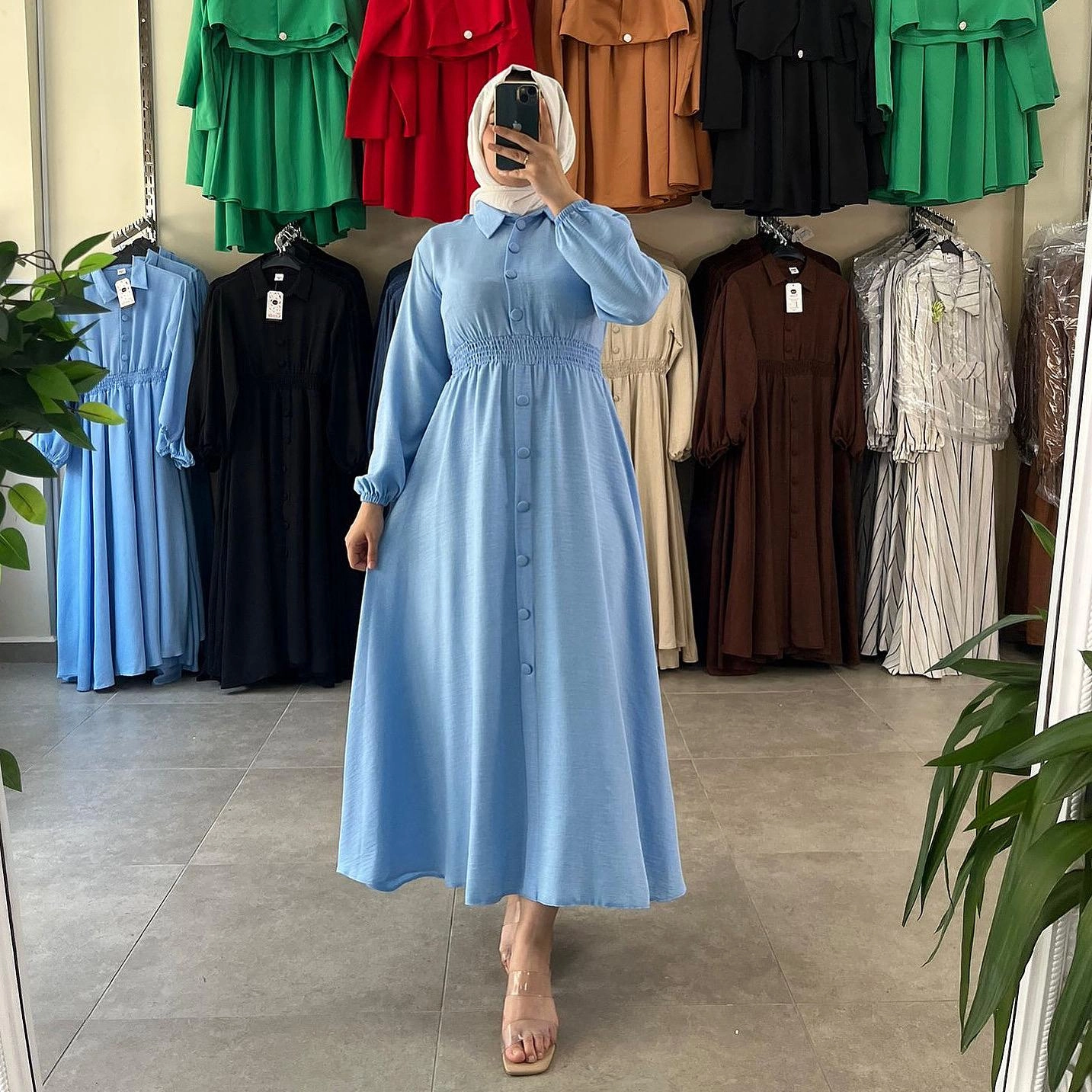 yeni sezon pamuk elbise