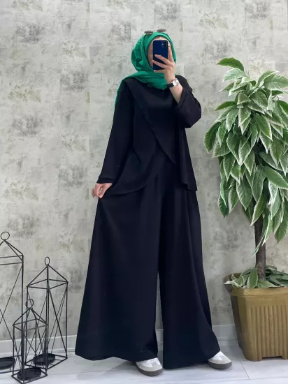 Çapraz Tesettür Takım | Pantolon Etek Takım - Moda Ceyda